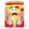 Big Dot of Happiness Pizza Party Time - Baby Shower or Birthday Activity - 2 Player Build-A-Face Party Game